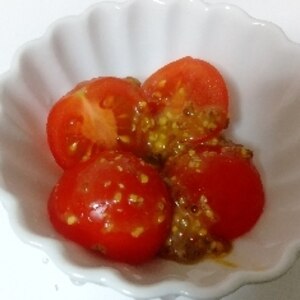 ミニトマトの粒マスタードマリネ♡簡単プチトマト